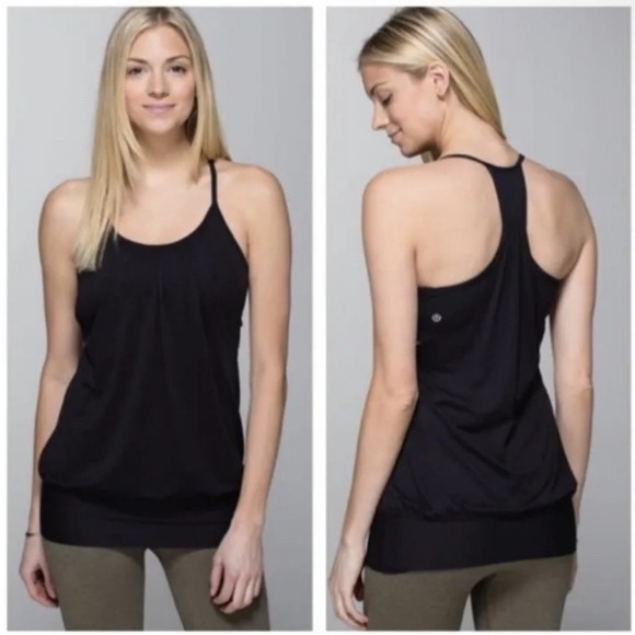 lululemon athletica Tops - Lululemon black workout top